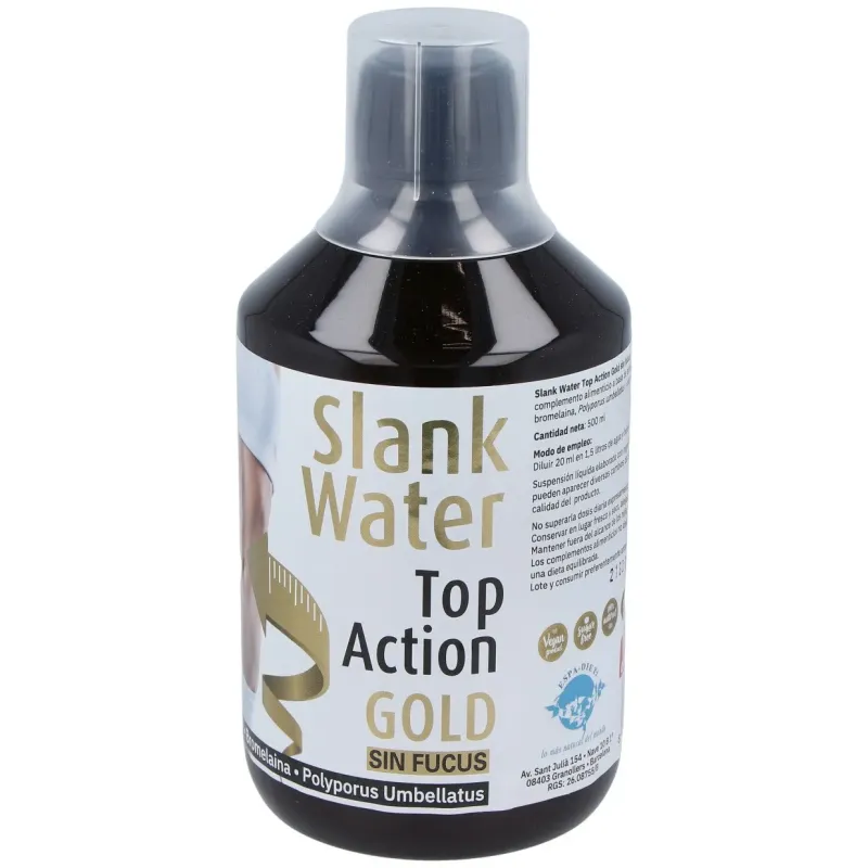 Slank water top action gold sin fucus 500ml. | Farmacia Barata