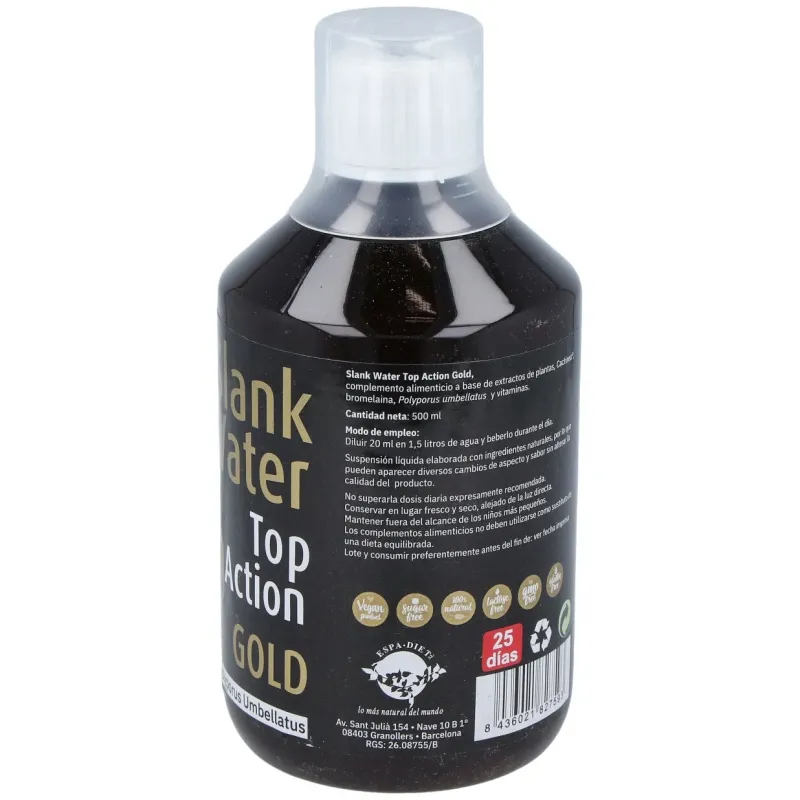 Espadiet slank water top action gold 500ml | Farmacia Barata