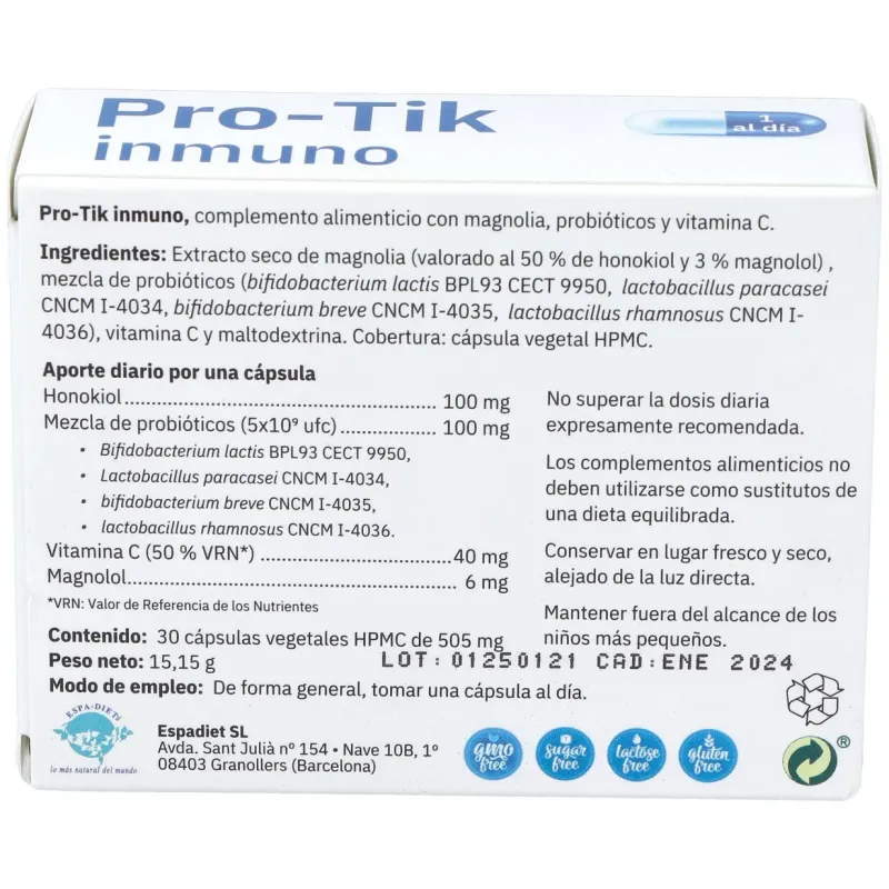 Pro-tik inmuno 30cap. | Farmacia Barata