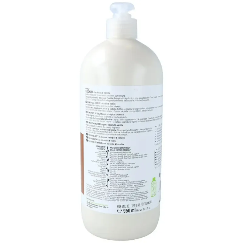 Sante gel baño coco vainilla bio 950ml | Farmacia Barata