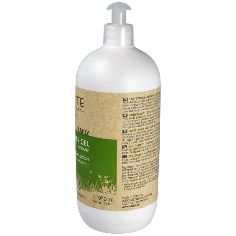 Sante gel ducha family piña y limon bio 950ml | Farmacia Barata