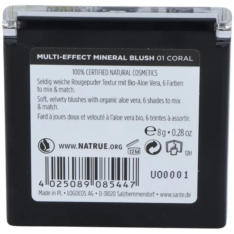 Colorete multi effect 6 tonos 01 coral 8gr. | Farmacia Barata
