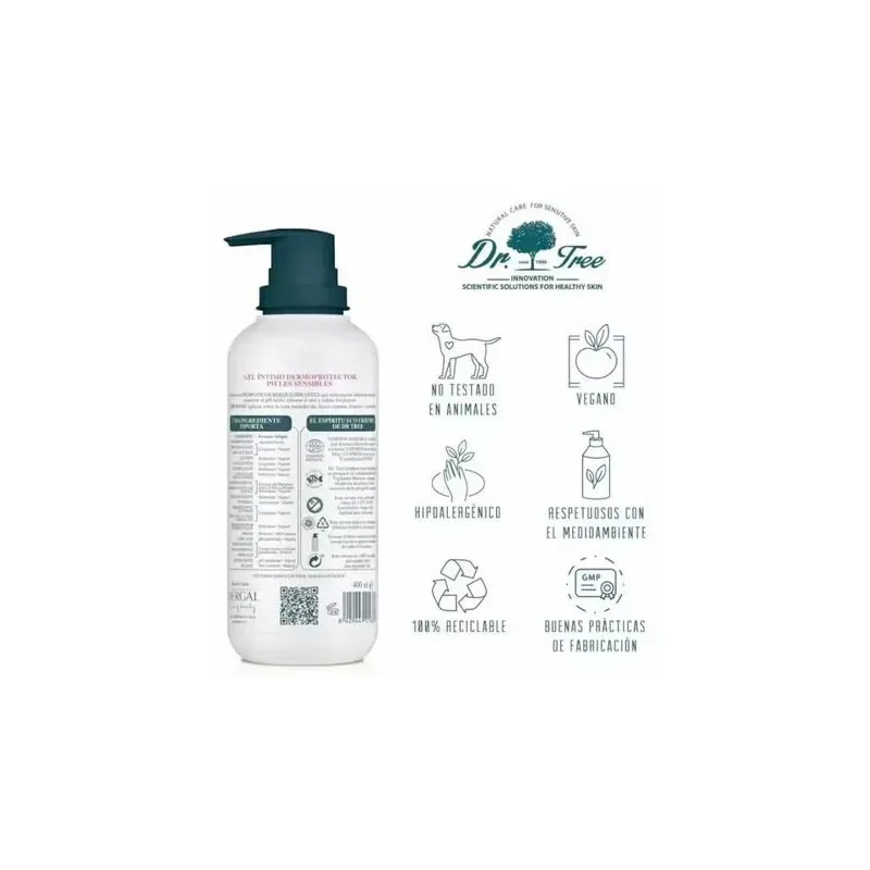 Dr. tree gel íntimo dermoprotector hipoalergénico sensible 200ml | Farmacia Barata Dr. tree gel íntimo dermoprotector hipoalergénico sensible 200ml | Farmacia Barata