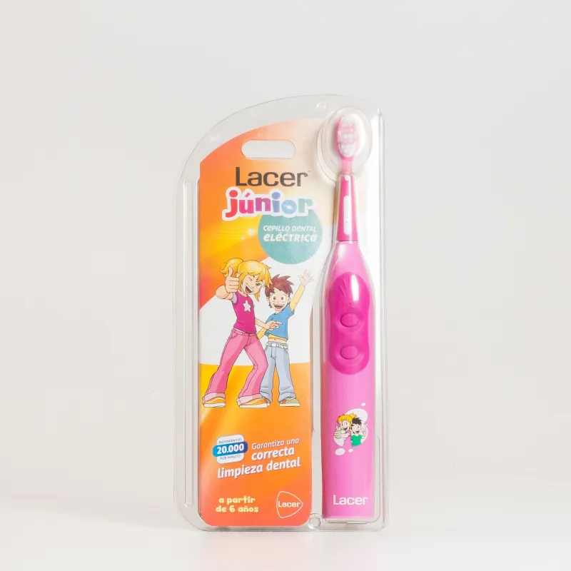 Lacer junior Cepillo dental eléctrico rosa, 1 unidad. Lacer junior Cepillo dental eléctrico rosa, 1 unidad.