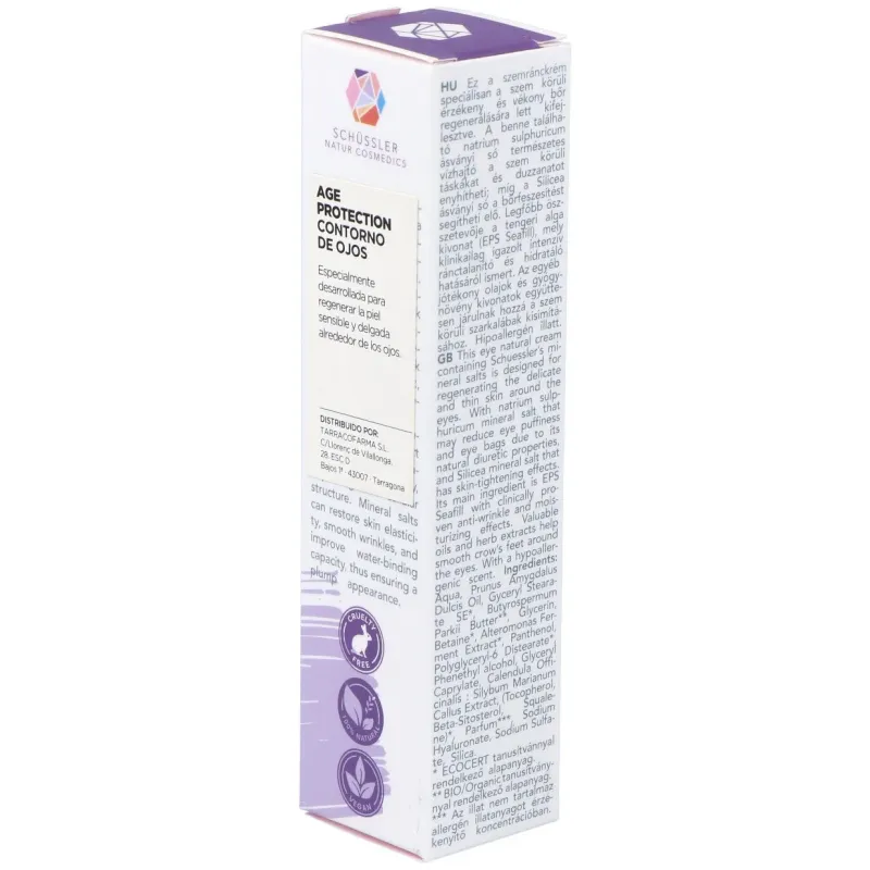 Schussler age protection crema contorno ojos 15ml. | Farmacia Barata