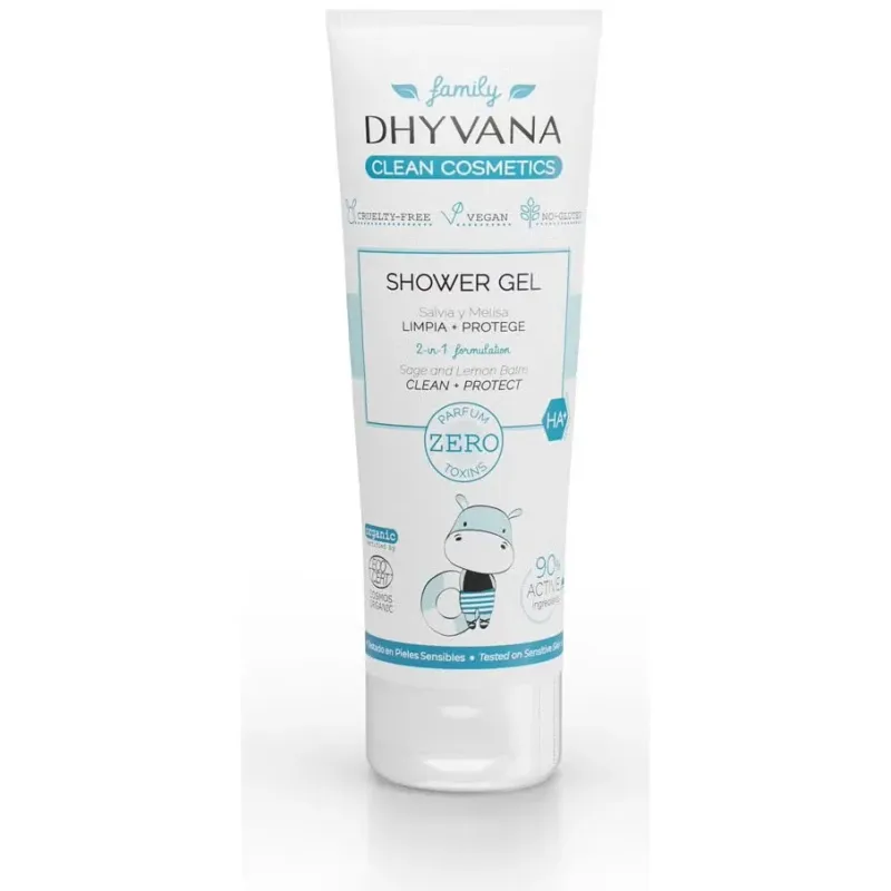 Dhyvana gel de ducha familiar salvia y melisa 200ml | Farmacia Barata