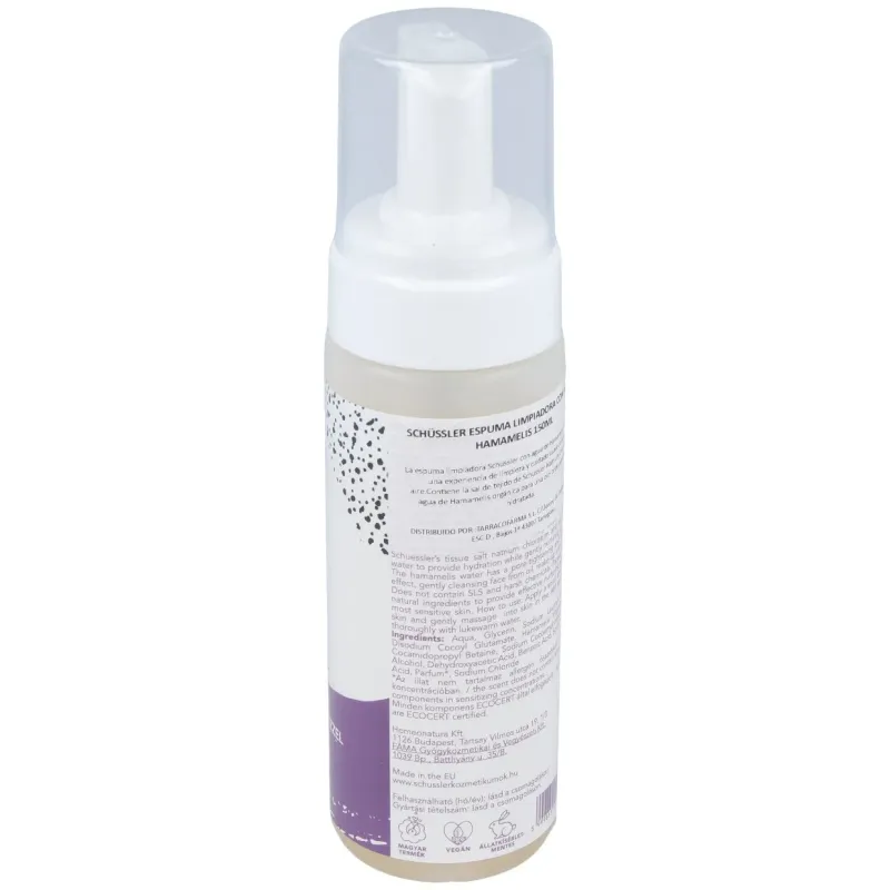 Schussler espuma limpiadora agua hamamelis 150ml. | Farmacia Barata