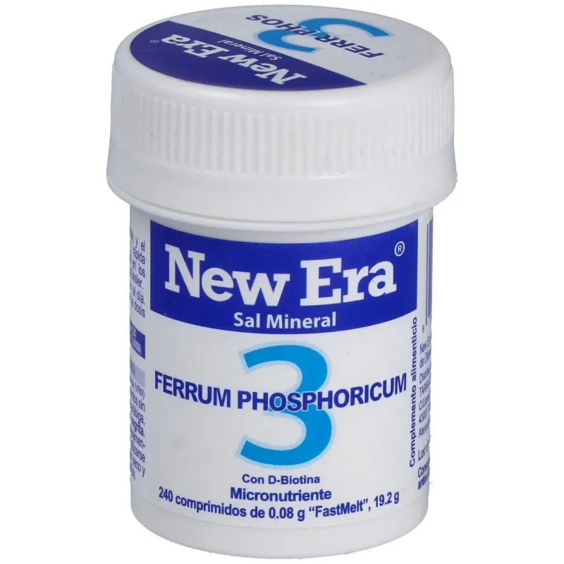 New era schüssler nr.3 ferrum phosphoricum 240comp | Farmacia Barata