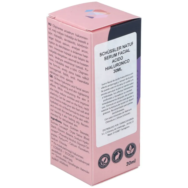 Schüssler natur serum facial acido hialuronico 30ml | Farmacia Barata