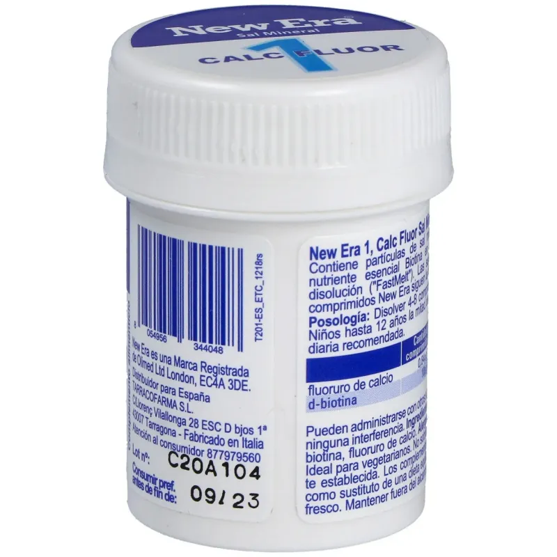 New era schüssler nr.1 calcium fluoratum 240comp | Farmacia Barata