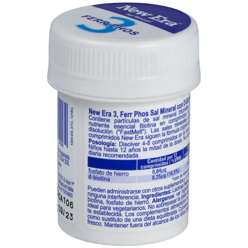 New era schüssler nr.3 ferrum phosphoricum 240comp | Farmacia Barata