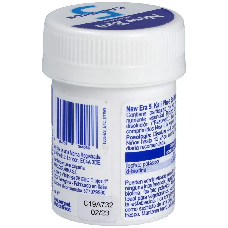 New era schüssler nr.5 kalium phosphoricum 240comp | Farmacia Barata