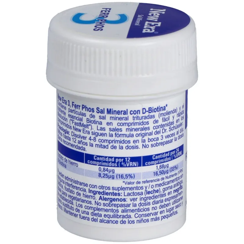 New era schüssler nr.3 ferrum phosphoricum 240comp | Farmacia Barata