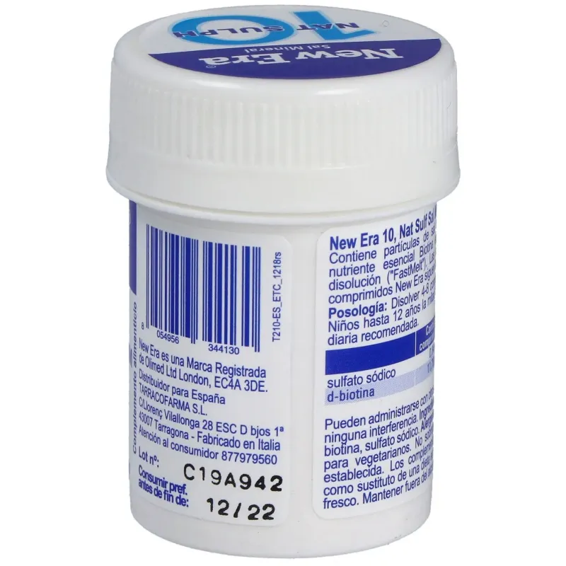 New era schüssler nr.10 natrium sulfuricum 240comp | Farmacia Barata