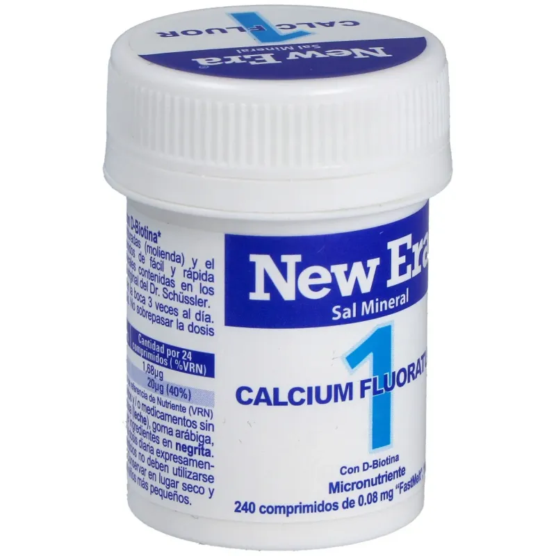 New era schüssler nr.1 calcium fluoratum 240comp | Farmacia Barata