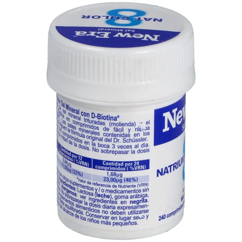 New era schüssler nr.8 natrium chloratum 240comp | Farmacia Barata