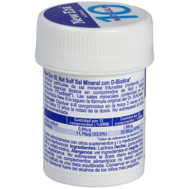 New era schüssler nr.10 natrium sulfuricum 240comp | Farmacia Barata