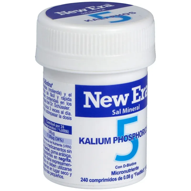 New era schüssler nr.5 kalium phosphoricum 240comp | Farmacia Barata