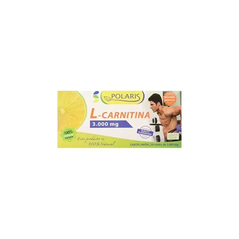 Polaris carnitina limón 3000mg 20uds | Farmacia Barata