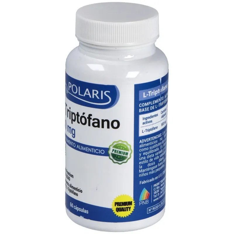 L-triptofano 500mg. 60cap. | Farmacia Barata