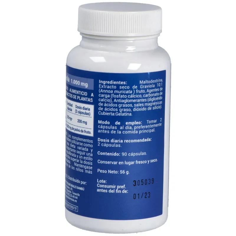 Polaris graviola 1000mg 90caps | Farmacia Barata