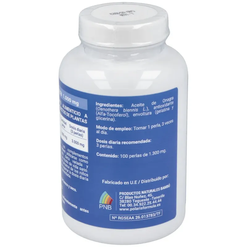 Polaris onagra 1000mg 100caps | Farmacia Barata