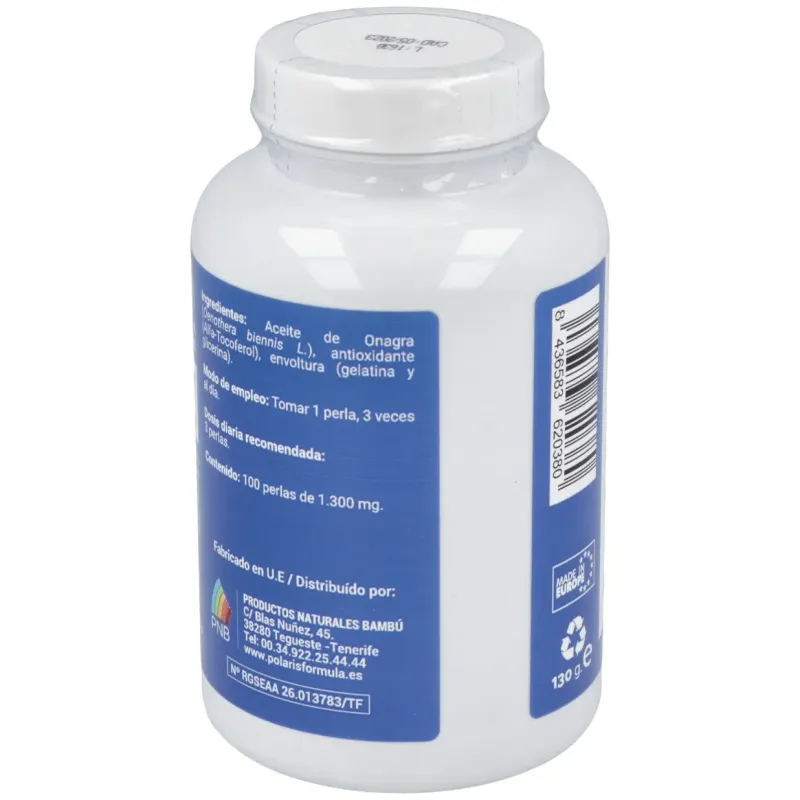 Polaris onagra 1000mg 100caps | Farmacia Barata