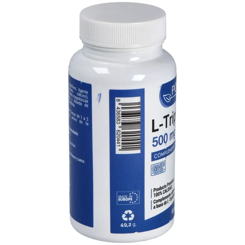 L-triptofano 500mg. 60cap. | Farmacia Barata