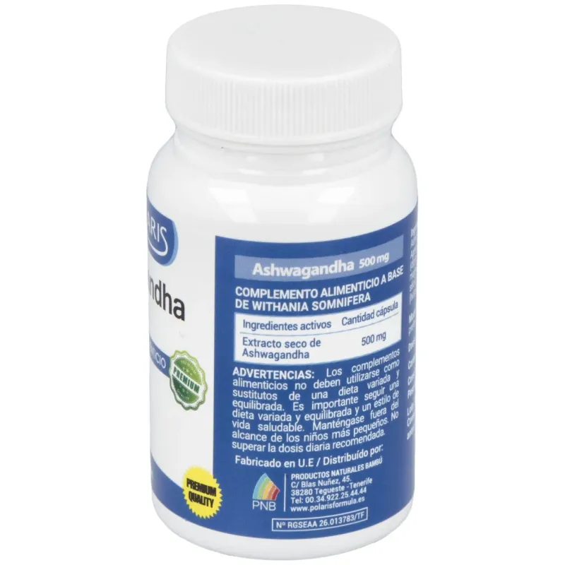 Polaris ashwagandha 500mg 60caps | Farmacia Barata