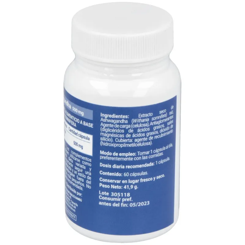 Polaris ashwagandha 500mg 60caps | Farmacia Barata