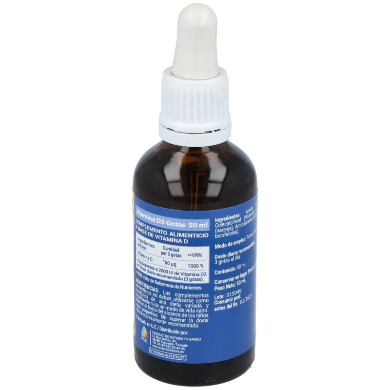Polaris vitamina d 3 gotas 50ml | Farmacia Barata