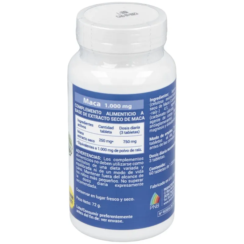 Polaris maca 1000mg 60 tabletas | Farmacia Barata Polaris maca 1000mg 60 tabletas | Farmacia Barata