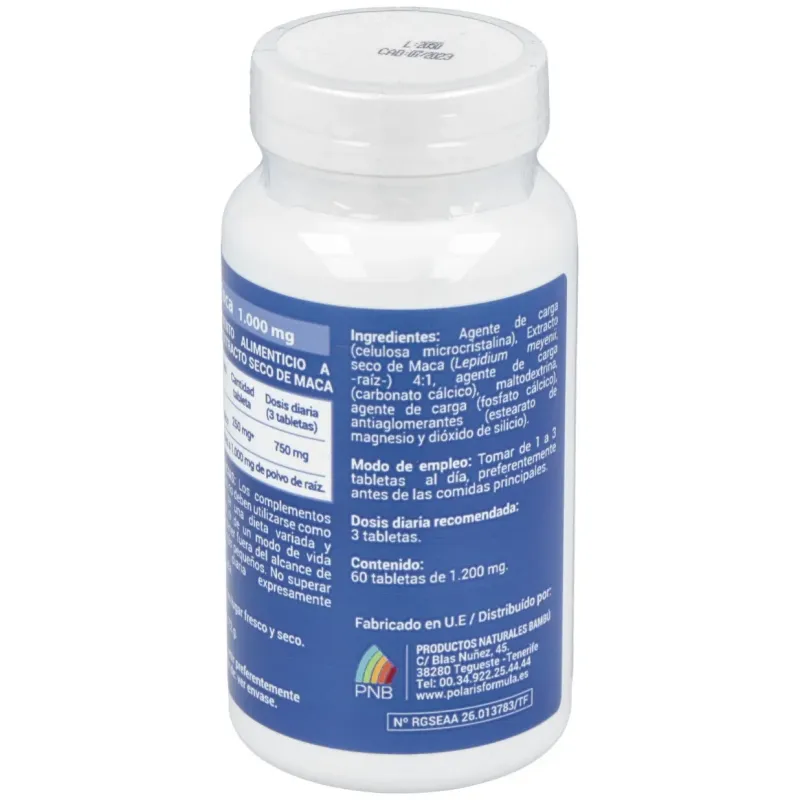 Polaris maca 1000mg 60 tabletas | Farmacia Barata Polaris maca 1000mg 60 tabletas | Farmacia Barata