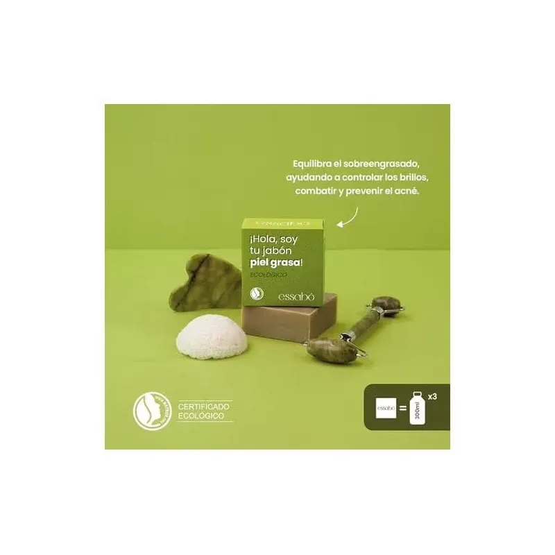 Essabo jabon piel grasa y acne ecologico 120gr. | Farmacia Barata