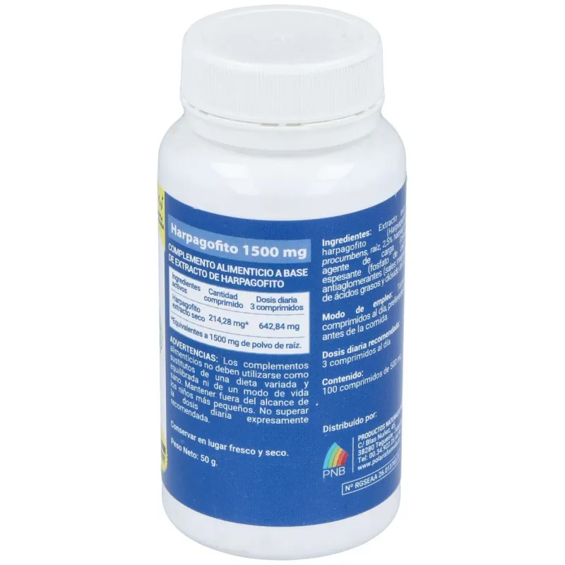 Polaris harpagofito 1500mg 100comp | Farmacia Barata