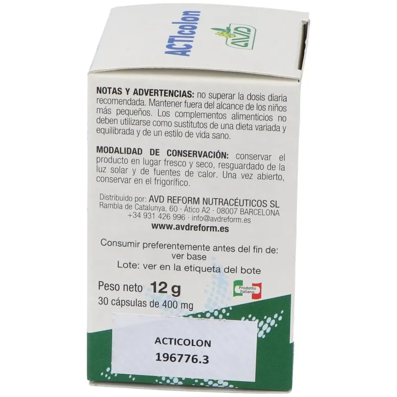 Avd acticolon 30caps | Farmacia Barata