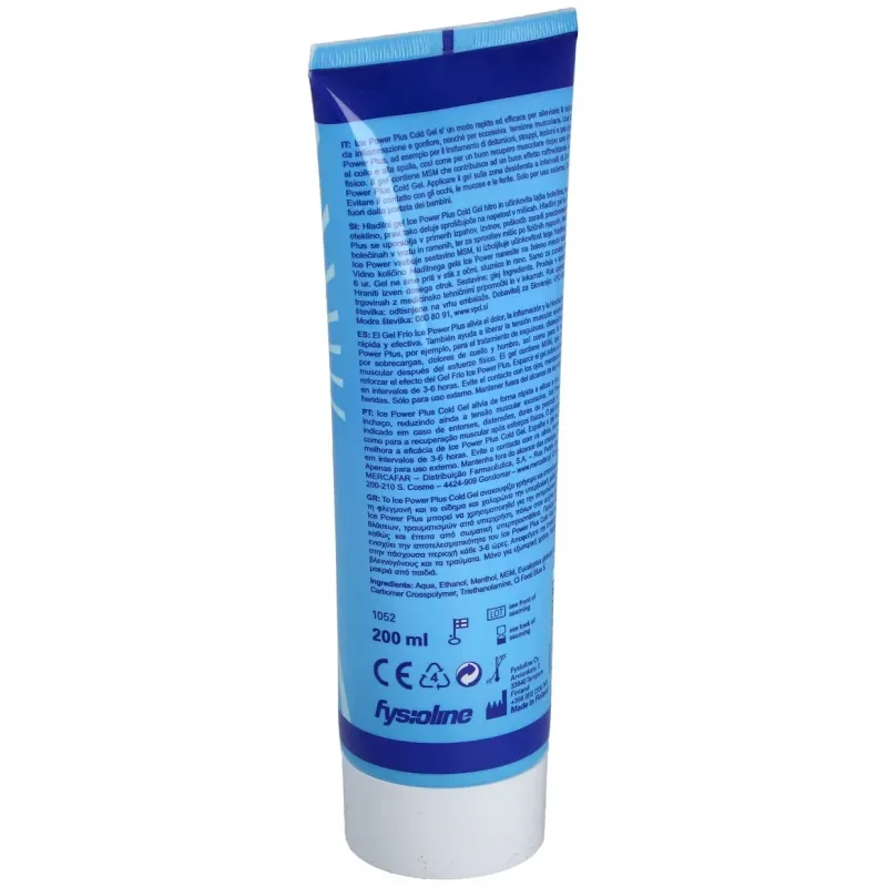 Ice power gel frio plus msm 200ml. | Farmacia Barata