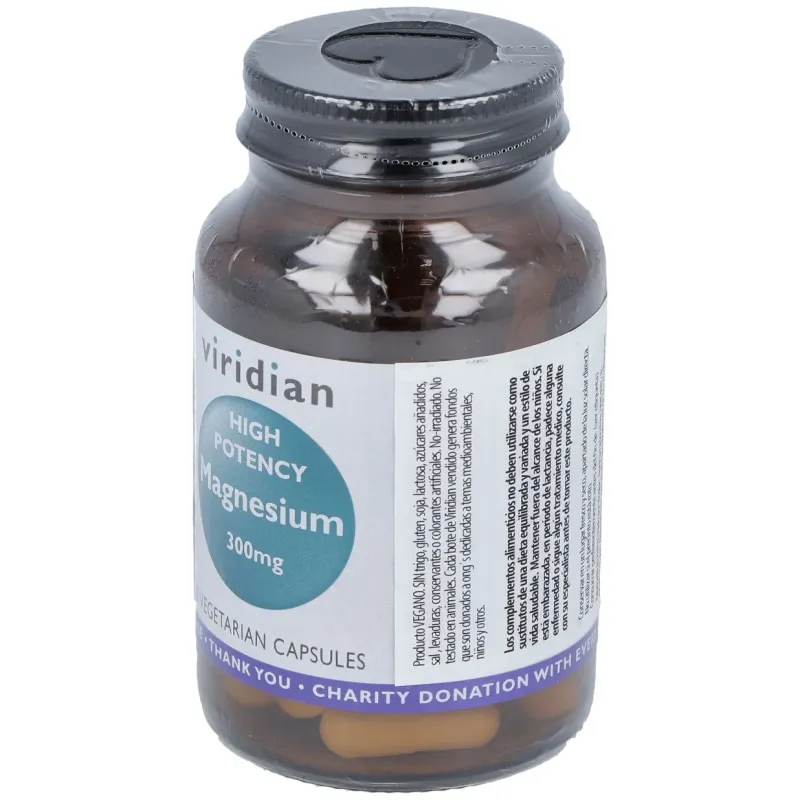 Magnesio alta potencia 300mg. 30cap.veg. | Farmacia Barata