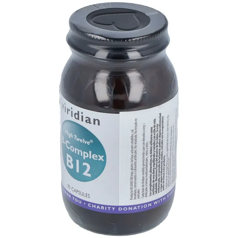 High twelve vit b12 con b complex 90cap.veg. | Farmacia Barata