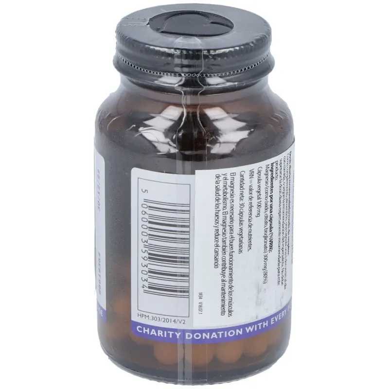 Magnesio alta potencia 300mg. 30cap.veg. | Farmacia Barata