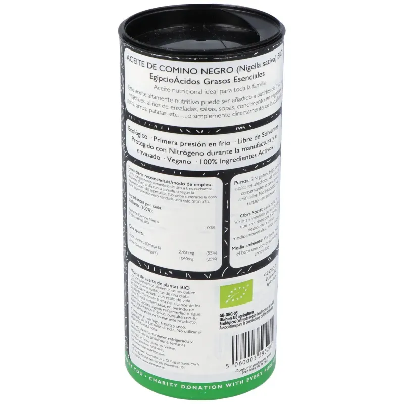 Aceite de comino negro 200ml. bio | Farmacia Barata