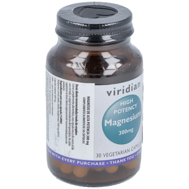 Magnesio alta potencia 300mg. 30cap.veg. | Farmacia Barata