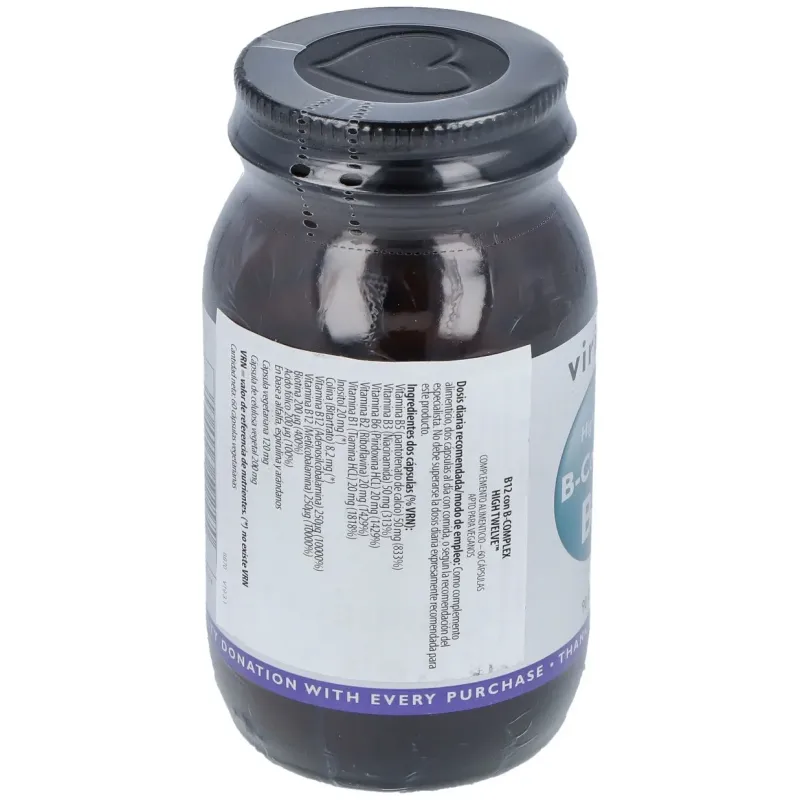 High twelve vit b12 con b complex 90cap.veg. | Farmacia Barata