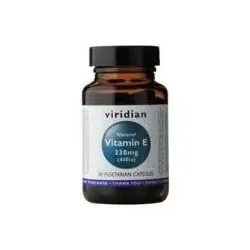Viridian vitamina e natural 330mg 400 ui 30cáps