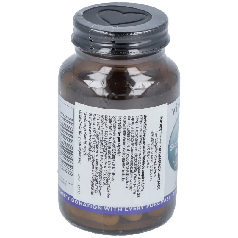 Synerbio saccharomyces boulardi 30cap.veg. | Farmacia Barata