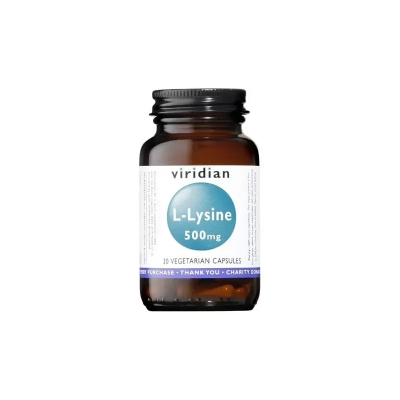 Viridian l-lisina 500mg 30caps | Farmacia Barata Viridian l-lisina 500mg 30caps | Farmacia Barata