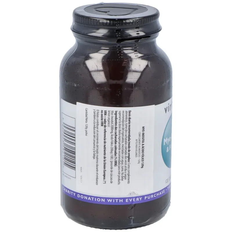 Viridian myo inositol y ácido fólico 120g | Farmacia Barata