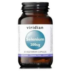 Viridian selenio 200 ug 30cáps