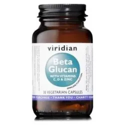 Viridian beta glucano 250mg plus vit c d y zinc 30caps