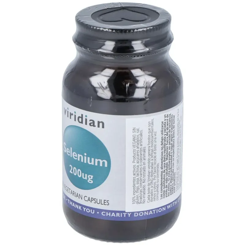 Viridian selenio 200 ug 30cáps | Farmacia Barata